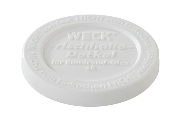 Weck-Frischhaltedeckel,5er Set Ø 7 cm , Weiß