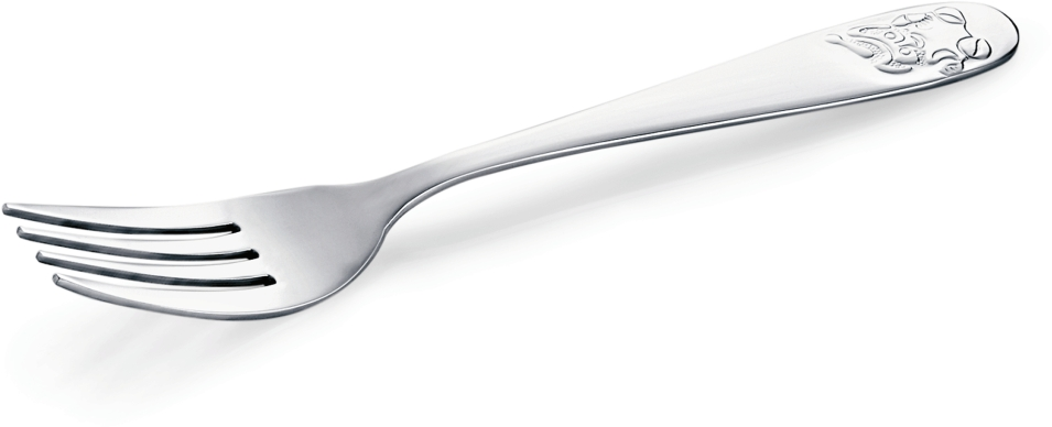 Kindergabel Amelie, Motiv: Bär, Chromnickelstahl