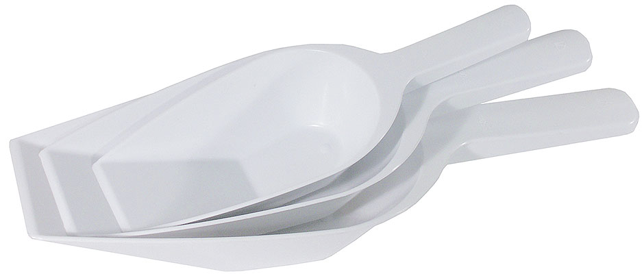 Abwiegeschaufel, weiß 25 cm