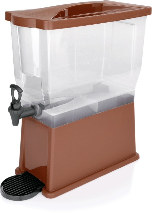 Getränkedispenser, 14 ltr., braun, Polypropylen