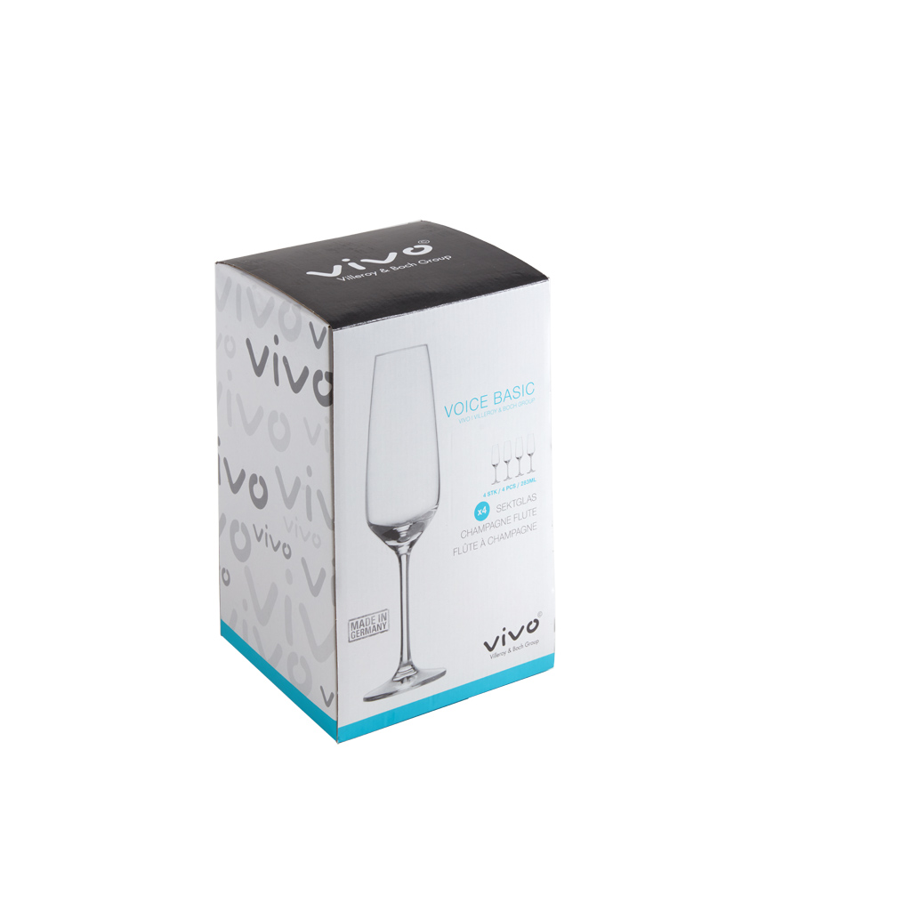 vivo - Villeroy & Boch Group Voice Basic Glas Champagne Sektglas 4er Set