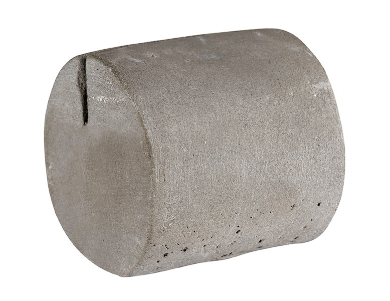 Kartenhalter, 4er Set 3 x 3 cm, H: 3 cm , Grau