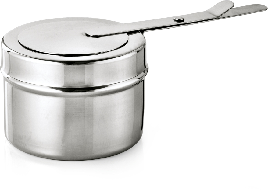 Brennpastenbehälter, Ø 9 cm, Chromnickelstahl