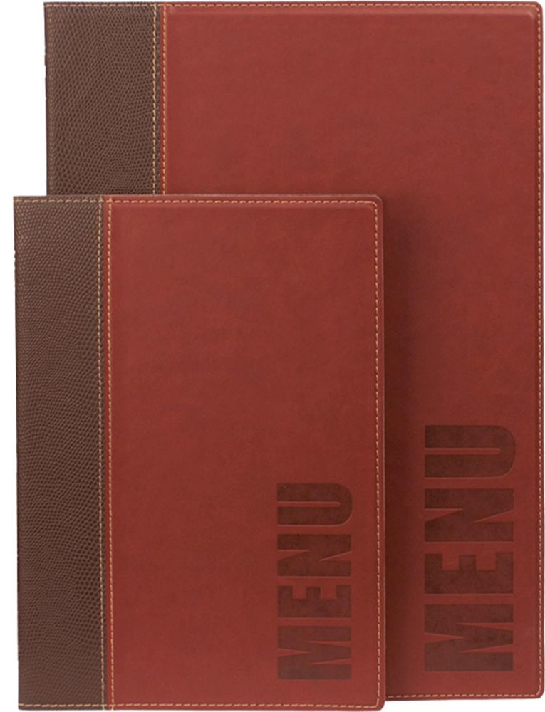 Speisekarte A4 mit 2 Einl./ 4 Seiten bordeaux