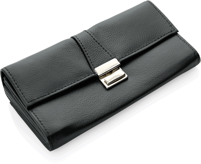 Kellnerbörse mit 5 Innenfächern, 18 x 10 cm, Leder