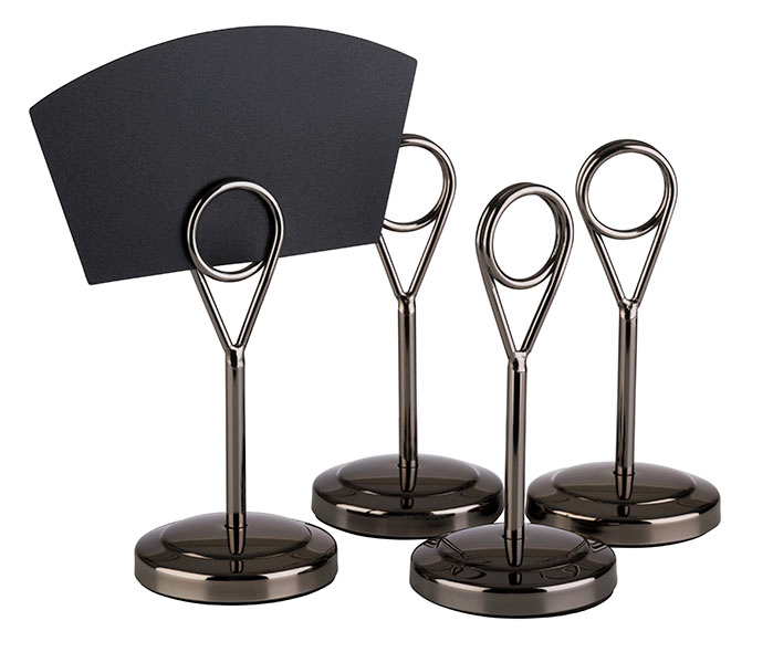 Kartenhalter, 4er Set Ø 5 cm, H: 10,5 cm