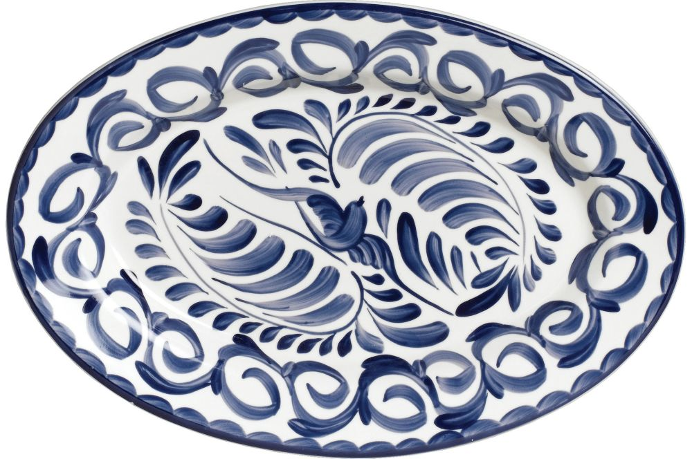 Steelite Platte oval 340 x 235 mm blau Anfora Puebla