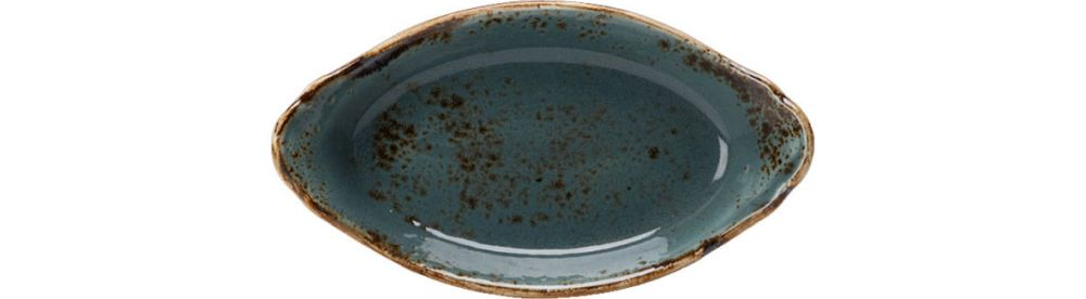 Steelite Form oval mit Griffen 200 x 110 mm / Craft Blue