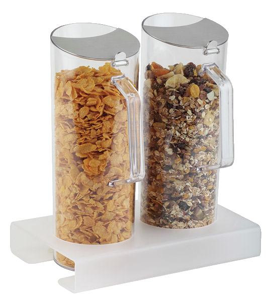 Cerealien-Bar 26 x 17 cm, H: 28,5 cm , Weiß