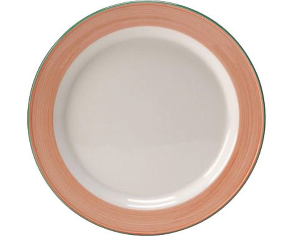 Steelite Teller Slimline 158 mm weiß mit rosa Rio Pink