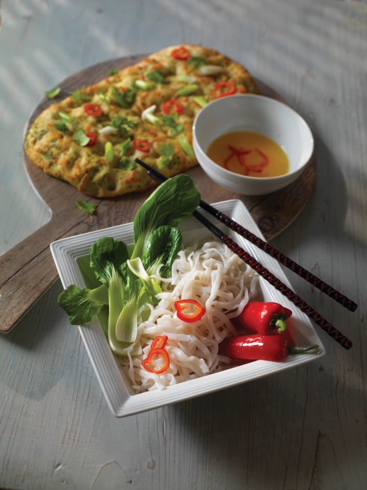 Steelite Servierbrett rund 380 mm mit Griff Driftwood