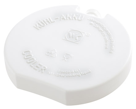 Kühlakku Ø 10,5 cm , Weiß