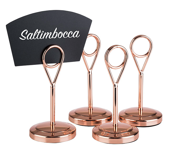 Kartenhalter, 4er Set Ø 5 cm, H: 10,5 cm