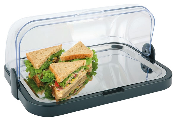 Buffetvitrine 44 x 32 cm, H: 20,5 cm , Schwarz