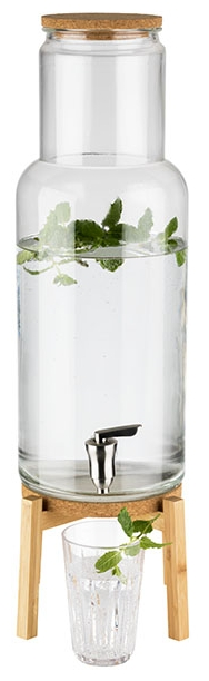 Getränkespender -NORDIC WOOD- 23 x 23 cm, H: 60,5 cm