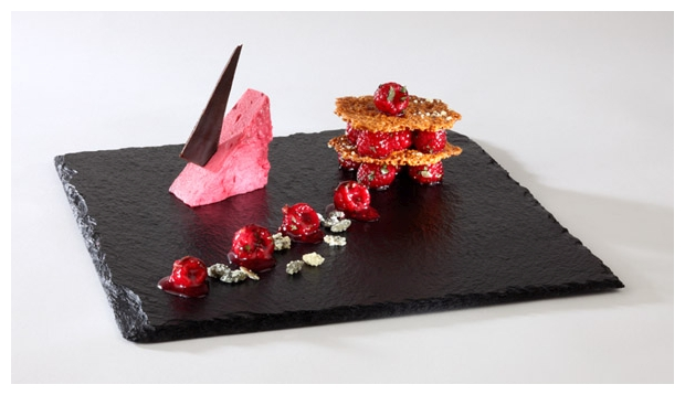 Naturschieferplatte 25 x 25 cm , Schwarz