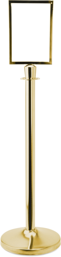 Abgrenzungspfosten Classic, Zylinder, goldfarben, Edelstahl