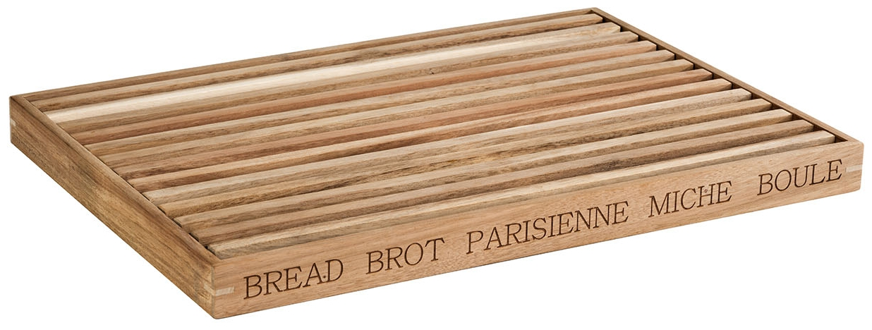 Brotschneidebrett -LETTER- 48 x 34 cm, H: 3,5 cm , Braun