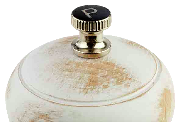 Pfeffermühle Ø 5,5 cm, H: 15 cm , Weiß