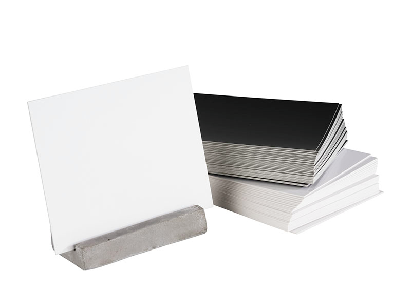 Kartenhalter, 2er Set 8 x 3,5 cm, H: 6 cm , Grau