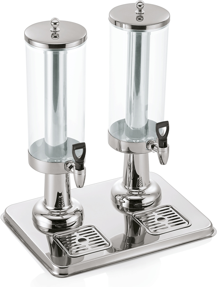 Getränkedispenser, 6 ltr., 41,5 x 31,5 x 50 cm, Chromnickelstahl