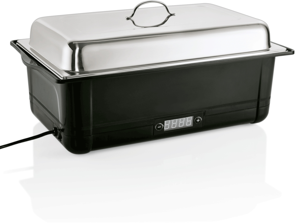 Elektro Chafing Dish GN 1/1, 58 x 35 x 28 cm, Polypropylen/Chromnickelstahl