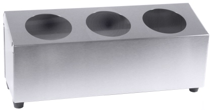 Besteckbehälter, einreihig für 3 Besteckköcher