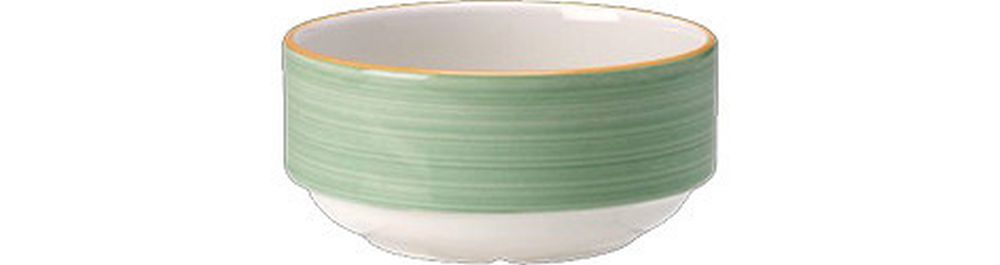 Steelite Suppentasse ohne Henkel 0,23 l weiß mit Rio Green