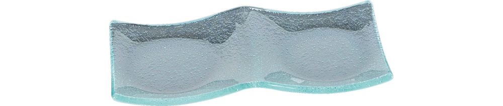 Steelite Platte rechteckig + 2 Feldern Creations Glasware Pockets