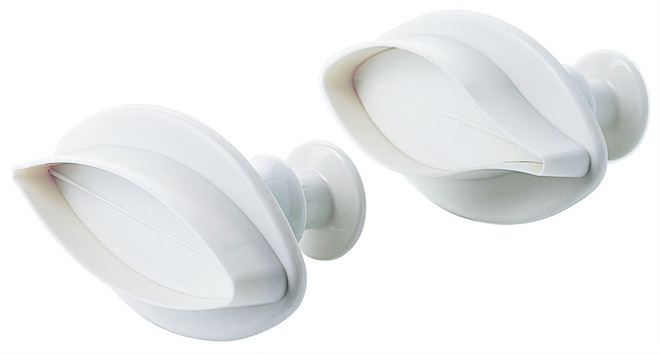 Fondantausstecher Blatt 68 mm 2er Set