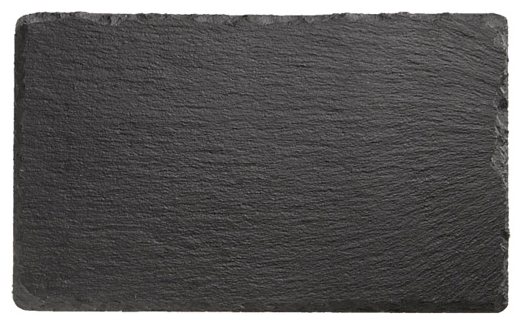 Naturschieferplatte 24 x 15 cm , Schwarz