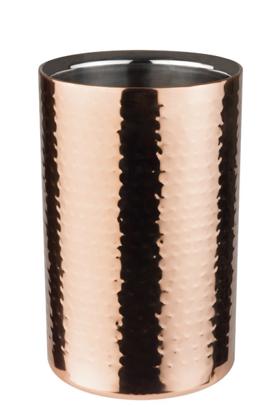 Flaschenkühler -COPPER- außen Ø 12 cm, H: 20 cm , Kupfer