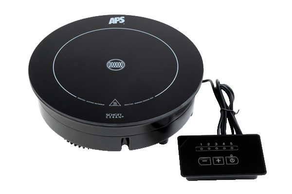 Induktionskochplatte Ø 24 cm, 900 Watt , Schwarz