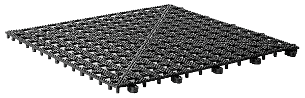 Abtropfmatte 33 x 33 cm , Schwarz