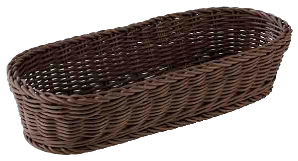 Baguette Korb, oval 40 x 16 cm, H: 8 cm , Braun