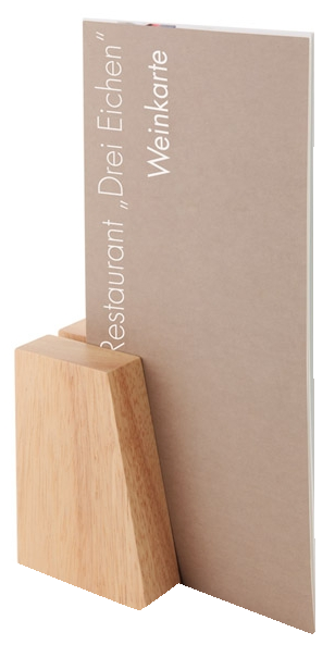 Kartenhalter, 2er Set 8,5 x 6 cm, H: 4,5 / 8,5 cm , Beige