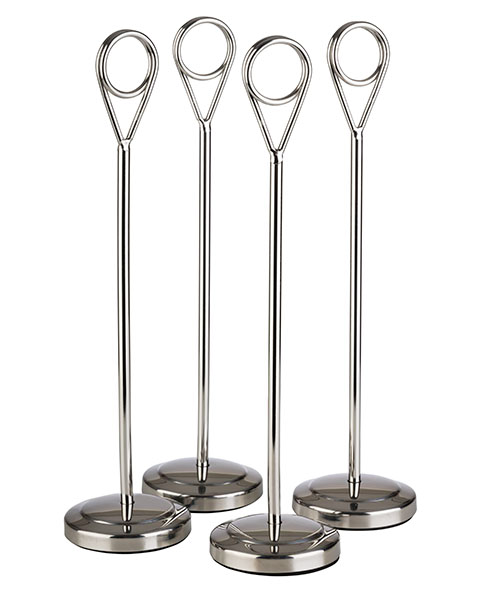 Kartenhalter, 4er Set Ø 5 cm, H: 20,5 cm