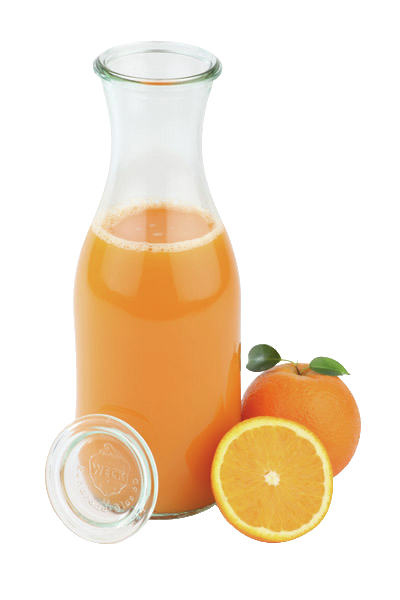 Weck-Saftflaschen mit Deckel 12-teiliges Set