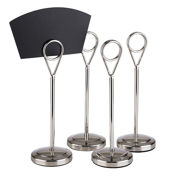 Kartenhalter, 4er Set Ø 5 cm, H: 15,5 cm