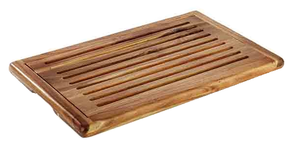 Brotschneidebrett 47,5 x 32 cm, H: 2 cm , Braun