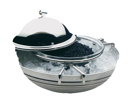 Kaviarkühler Ø 18 cm, H: 10 cm , Edelstahl