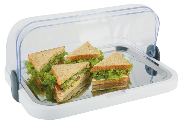 Buffetvitrine 44 x 32 cm, H: 20,5 cm , Weiß