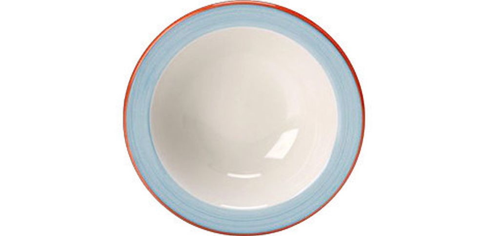 Steelite Schüssel 165 mm weiß mit blauem Rand Rio Blue