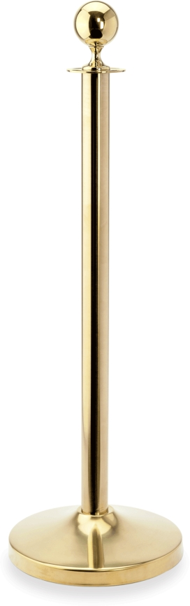 Abgrenzungspfosten Classic, Kugel, goldfarben, Edelstahl