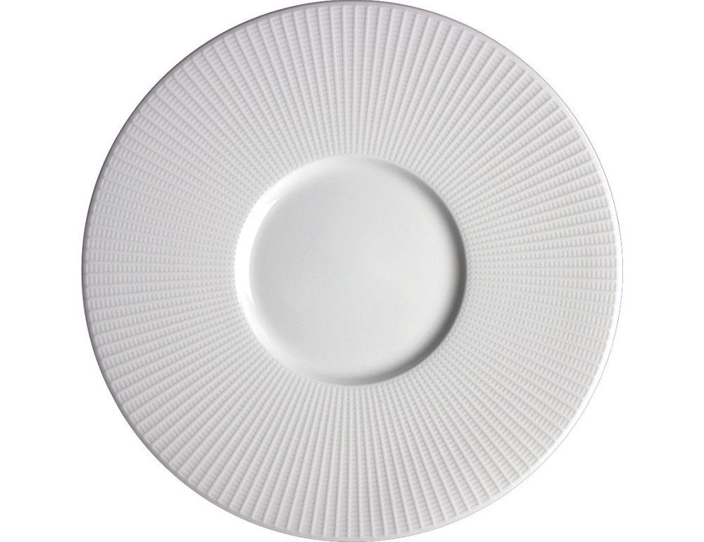 Steelite Gourmetteller breiter Rand 285 mm weiß Willow