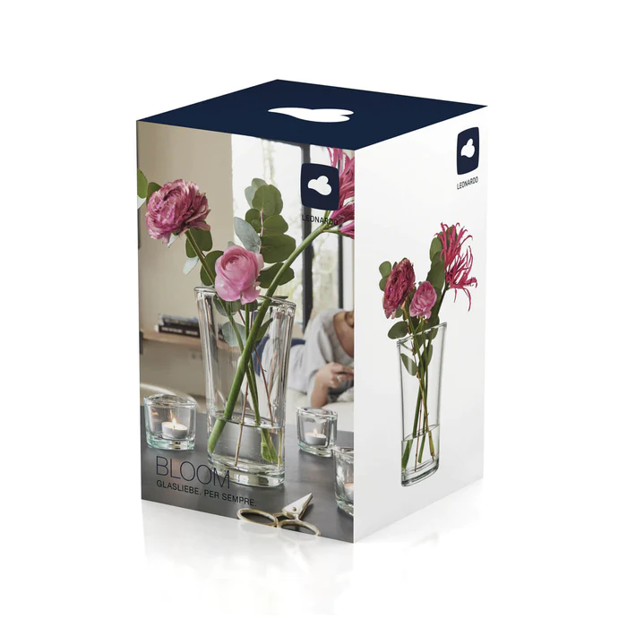 Präsent Leonardo Vase Bloom 21,5 cm in geschwungener Form