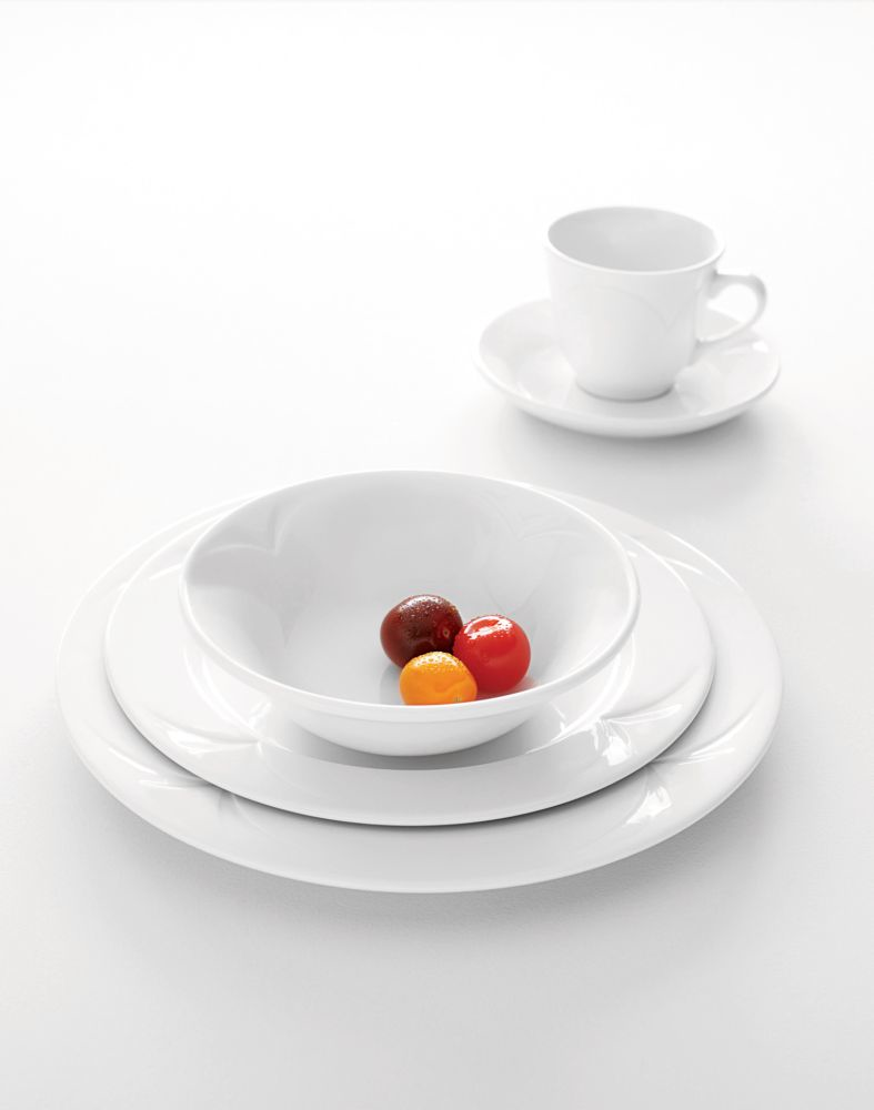 Steelite Salatschale mit Rand 135 mm weiß Bianco