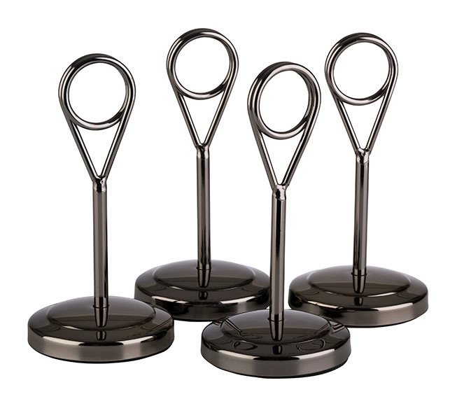 Kartenhalter, 4er Set Ø 5 cm, H: 10,5 cm