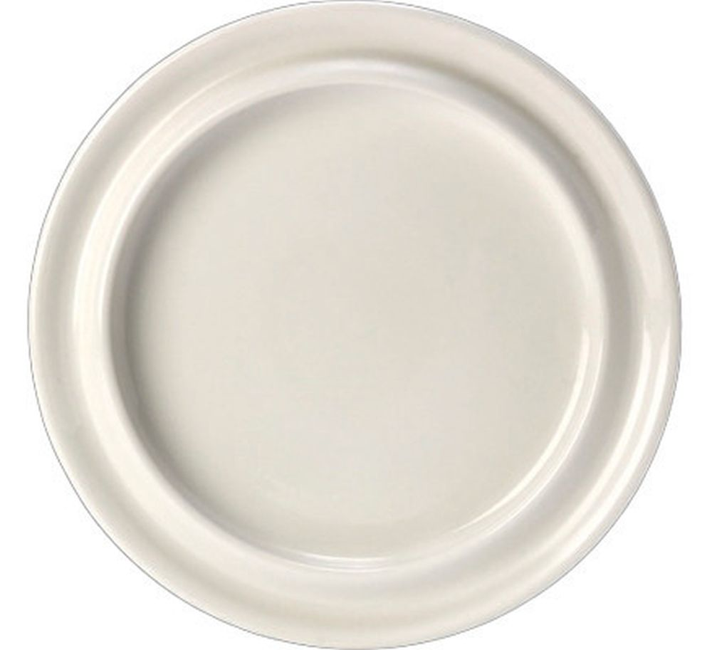 Steelite Teller 255 mm weiß mit grünem Rand Rio Green