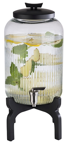 Getränkespender -ASIA- Ø 24,5 cm, H: 45,5 cm, 7 Liter, Schwarz